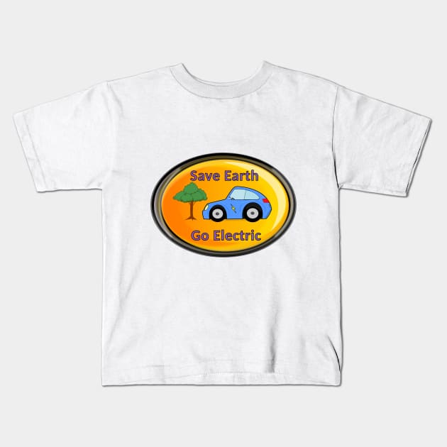 Go Electric Kids T-Shirt by YumBooty